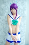 aquarion_evol cosplay croptop hairbow pantyhose pleated_skirt purple_hair sailor_uniform school_uniform skirt suzushiro_mikono uri rating:Safe score:0 user:nil!