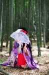 cosplay fan hairbow kaguya-hime kimono taketori_monogatari tsugihagi_mishin rating:Safe score:0 user:nil!