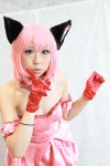 animal_ears armbands cat_ears choker cosplay dress gloves momomiya_ichigo pink_hair satsuki_usagi strapless tokyo_mew_mew rating:Safe score:0 user:pixymisa