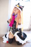 blouse bodysuit boots cosplay detached_sleeves half-skirt kasei mawaru_penguindrum orange_hair penguin_hat princess_of_the_crystal thigh_boots thighhighs rating:Safe score:0 user:nil!