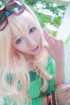blonde_hair cosplay fairy_circus hairband macross macross_frontier sheryl_nome sunglasses sweater yuzu_kotoki rating:Safe score:0 user:nil!