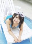 bikini cleavage goggles hairband pool side-tie_bikini suenaga_yoshiko swimsuit thighhighs rating:Safe score:0 user:nil!