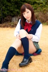 blouse bookbag costume kneesocks pleated_skirt school_uniform skirt sweater_vest tsubasa rating:Safe score:0 user:nil!