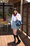 blouse bookbag kneesocks pleated_skirt school_uniform skirt yamaguchi_yumena rating:Safe score:0 user:nil!