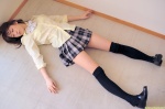 blouse dgc_0976 pleated_skirt school_uniform skirt tanaka_natsuko thighhighs zettai_ryouiki rating:Safe score:1 user:nil!