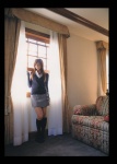 blouse costume kneesocks miniskirt nagasaki_rina rubber_duckie school_uniform skirt sweater rating:Safe score:0 user:nil!