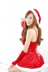 cica_zhou dress fingerless_gloves gloves reallycuteasians santa_costume stocking_cap rating:Safe score:0 user:nil!