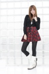 boots pantyhose plaid_skirt suspenders sweater yuzuki_tomomi rating:Safe score:2 user:nil!