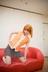 classroom cosplay kneesocks mimi miniskirt my-hime orange_hair pleated_skirt school_uniform skirt sleeveless_blouse tokiha_mai vest rating:Safe score:0 user:nil!