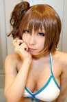 bikini cleavage cosplay ichijyou_kazuha meiko side_ponytail swimsuit vocaloid rating:Safe score:0 user:pixymisa