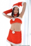 arm_warmers bikini_top choker miniskirt santa_costume skirt stocking_cap swimsuit yuzuki_ai rating:Safe score:1 user:nil!