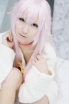 choker cosplay heterochromia k neko_(k) pink_hair seri sweater rating:Safe score:0 user:pixymisa
