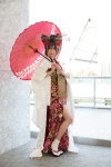 cosplay flowers headdress kimono meiko pantyhose robe sheer_legwear socks tachibana_ren umbrella vocaloid rating:Safe score:3 user:pixymisa