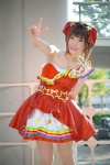 amami_haruka choker cosplay dress hairbows idolmaster_2 myumyu pantyhose sheer_legwear rating:Safe score:0 user:nil!