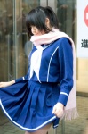 blouse cosplay enako love_plus pleated_skirt sailor_uniform scarf school_uniform skirt skirt_lift takane_manaka rating:Safe score:0 user:pixymisa