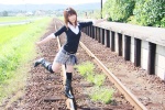 blouse boots nao shorts sweater thighhighs train_tracks rating:Safe score:0 user:nil!