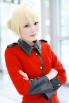 blonde_hair blouse braid cosplay darjeeling girls_und_panzer kurosuzu_erika military_uniform rating:Safe score:0 user:nil!