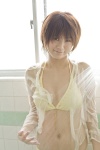 bathroom bikini blouse cleavage kosaka_yuka open_clothes shower swimsuit wet yuka_days rating:Safe score:1 user:nil!