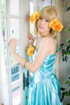 blonde_hair cagalli_yula_athha cosplay flower gown gundam gundam_seed kikiwan rating:Safe score:0 user:pixymisa