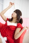 cosplay dress hair_ribbons maron original santa santa_costume twintails rating:Safe score:2 user:xkaras