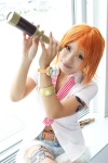 blouse cosplay denim fuku nami_(one_piece) one_piece orange_hair shorts telescope rating:Safe score:0 user:nil!