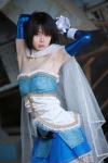 cape cosplay dress gloves iiniku_ushijima miki_sayaka pleated_skirt puella_magi_madoka_magica skirt strapless rating:Safe score:3 user:pixymisa