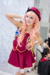 beret cosplay dress gloves harusaki macross macross_frontier multi-colored_hair petticoat sheryl_nome vest rating:Safe score:0 user:pixymisa