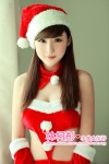 dress fingerless_gloves gloves lin_ketong santa_costume stocking_cap rating:Safe score:1 user:nil!