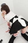 apron bandages blouse corset cosplay garter_belt gun maid maid_in_angels maid_uniform mashiro_yuki miniskirt skirt thighhighs zettai_ryouiki rating:Safe score:5 user:nil!