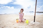 beach hairbow heo_yun_mi high_heels sand swimsuit rating:Safe score:0 user:mock