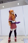 animal_ears cat_ears cosplay croptop gloves kanro miniskirt nina_(wazu_wasu) orange_hair skirt tail wazu_wasu rating:Safe score:1 user:pixymisa