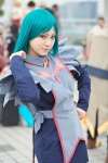 apron blue_hair cosplay maid maid_uniform my-otome school_uniform tomoe_marguerite yurika_(ii) rating:Safe score:1 user:nil!