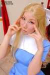 azumi blonde_hair cosplay dress glasses hairbow shirayuri_hime zone-00 rating:Safe score:0 user:nil!