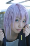 cosplay kaieda_kae purple_hair rosario+vampire shirayuki_mizore tank_top rating:Safe score:0 user:nil!