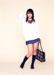 blouse bookbag iijima_akira kneesocks pleated_skirt school_uniform skirt sweater_vest rating:Safe score:0 user:nil!