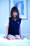 bed blouse mii pleated_skirt school_uniform skirt sweater_vest rating:Safe score:0 user:nil!