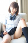 bikini blouse bwh_186 kneesocks misaki_haruka pleated_skirt school_uniform side-tie_bikini skirt swimsuit rating:Safe score:0 user:nil!