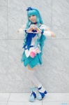 <3 blue_hair boots bow choker cosplay cure_marine detached_sleeves dress hairband hayase_ami heartcatch_precure! kurumi_erika pantyhose pointed_skirt pretty_cure thighhighs zettai_ryouiki rating:Safe score:0 user:nil!