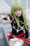 cc code_geass cosplay detached_sleeves dress green_hair pantyhose shirayuki_himeno shorts thighhighs rating:Safe score:1 user:nil!