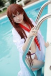 bikini cosplay hiokichi lab_coat makise_kurisu pool steins;gate swimsuit tie wet rating:Safe score:2 user:nil!