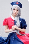 braid cosplay dress hat makiron silver_hair touhou yagokoro_eirin rating:Safe score:0 user:pixymisa