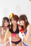 bikini kano_kaede shimura_rika side_ponytail straw_hat sunglasses super☆girls swimsuit yasaka_saori rating:Safe score:0 user:nil!