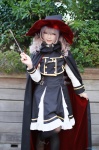 aki_(iv) black_legwear blonde_hair cape cosplay dress jacket original pantyhose wand witch_hat rating:Safe score:0 user:nil!