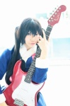 cosplay guitar kei k-on! nakano_azusa twintails yukata rating:Safe score:0 user:nil!