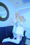 blonde_hair cape cosplay deep_rabbit dress macross macross_frontier macross_frontier:_itsuwari_no_utahime saku sheryl_nome thighhighs zettai_ryouiki rating:Safe score:0 user:nil!