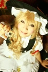 apron blonde_hair blouse braid cosplay hanamura_misaki jumper kirisame_marisa touhou witch_hat rating:Safe score:1 user:nil!