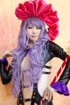 black_rabbit byuu cosplay flower headdress macross macross_frontier_itsuwari_no_utahime purple_hair sheryl_nome staff rating:Safe score:0 user:pixymisa