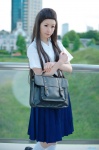 blouse bookbag cosplay fukahori_yurika kneesocks makise_anji pleated_skirt sakamichi_no_apollon school_uniform skirt rating:Safe score:0 user:nil!