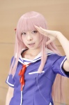 cosplay fuyuumi_ai okayu_(ii) ore_no_kanojo_to_osananajimi_ga_shuraba_sugiru pink_hair sailor_uniform school_uniform rating:Safe score:1 user:nil!