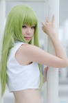 cc code_geass cosplay croptop green_hair shirayuki_himeno rating:Safe score:0 user:nil!